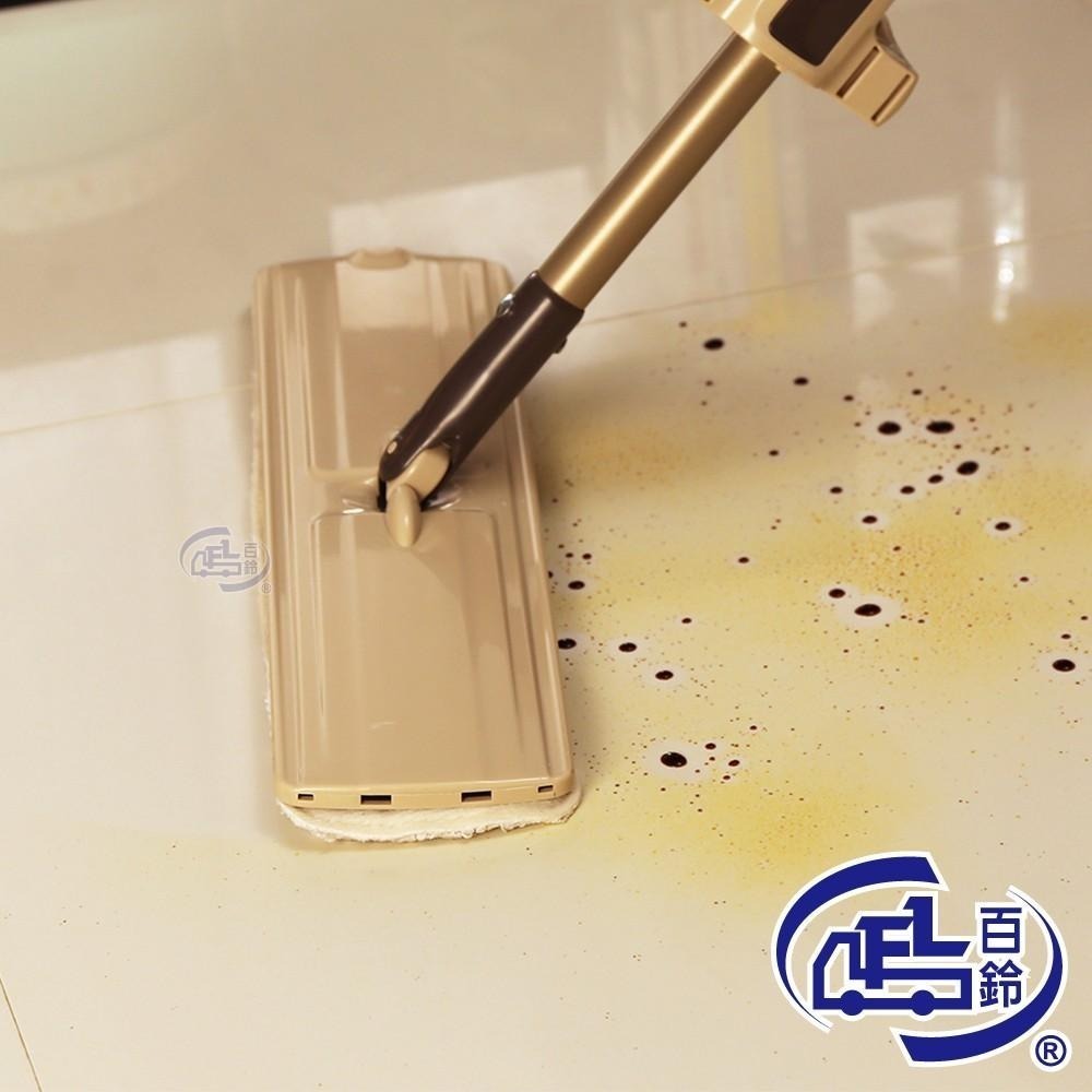 【百鈴】豪省力免沾手自擠式可站立大板拖-高密度雙色超細纖維拖布(需搭配豪省力免沾手自擠式可站立大板拖)-細節圖2