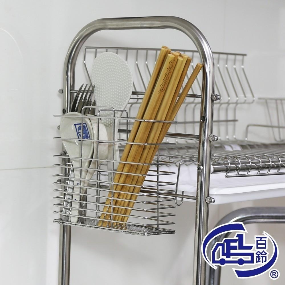 【百鈴】卡豪收304不鏽鋼省空間瀝水架豪華組(碗架/盤架/筷子架/刀架/跨海大橋/流理臺架)-細節圖6