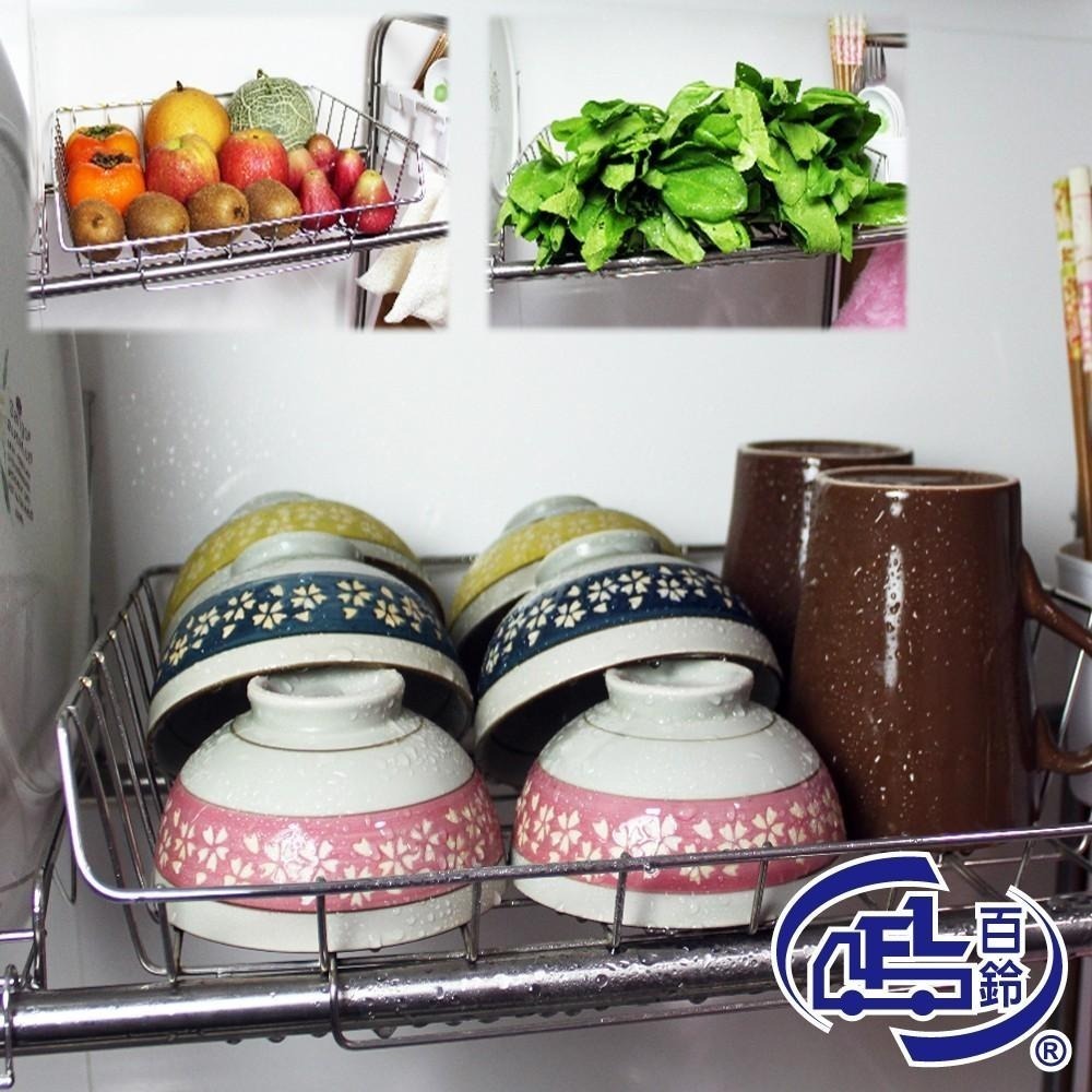 【百鈴】卡豪收304不鏽鋼省空間瀝水架豪華組(碗架/盤架/筷子架/刀架/跨海大橋/流理臺架)-細節圖9