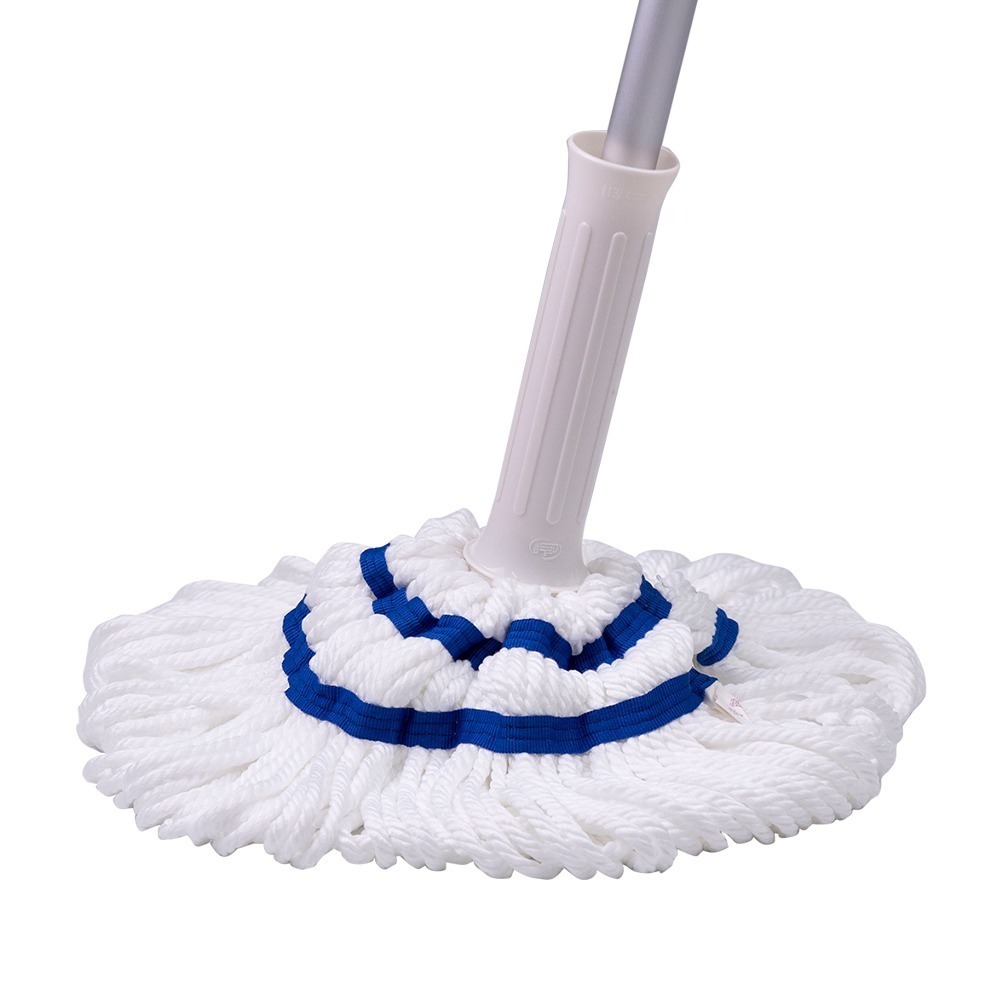 【百鈴】必卡鎖懶人拖把第一代(免沾手/省力/擰水/大布拖/地板清潔/棉條)-規格圖1