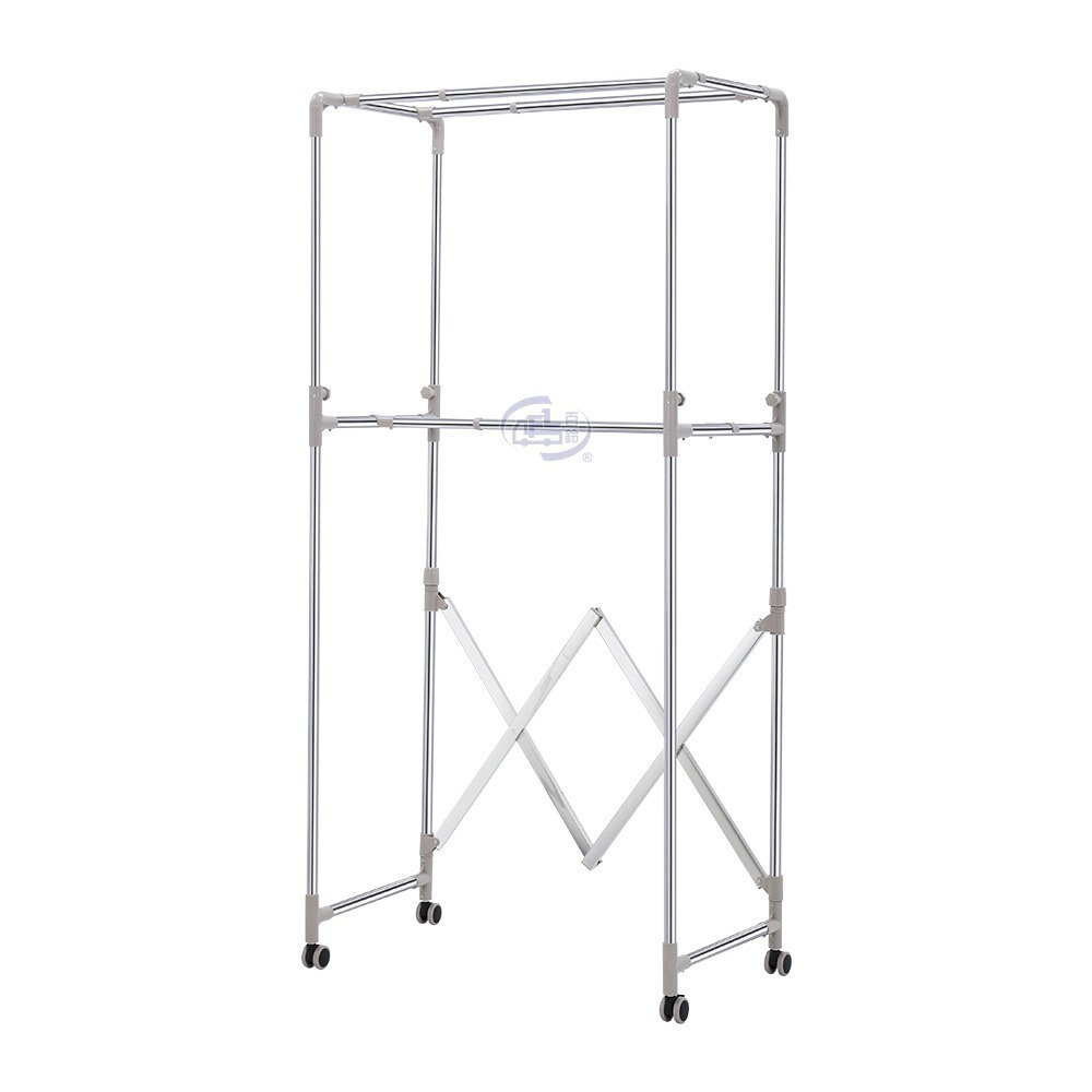 【百鈴】衣立不倒行動多層吊掛衣物架組曬(衣架/掛衣架/室內衣架/移動架/棉被架/毛巾架)-規格圖11