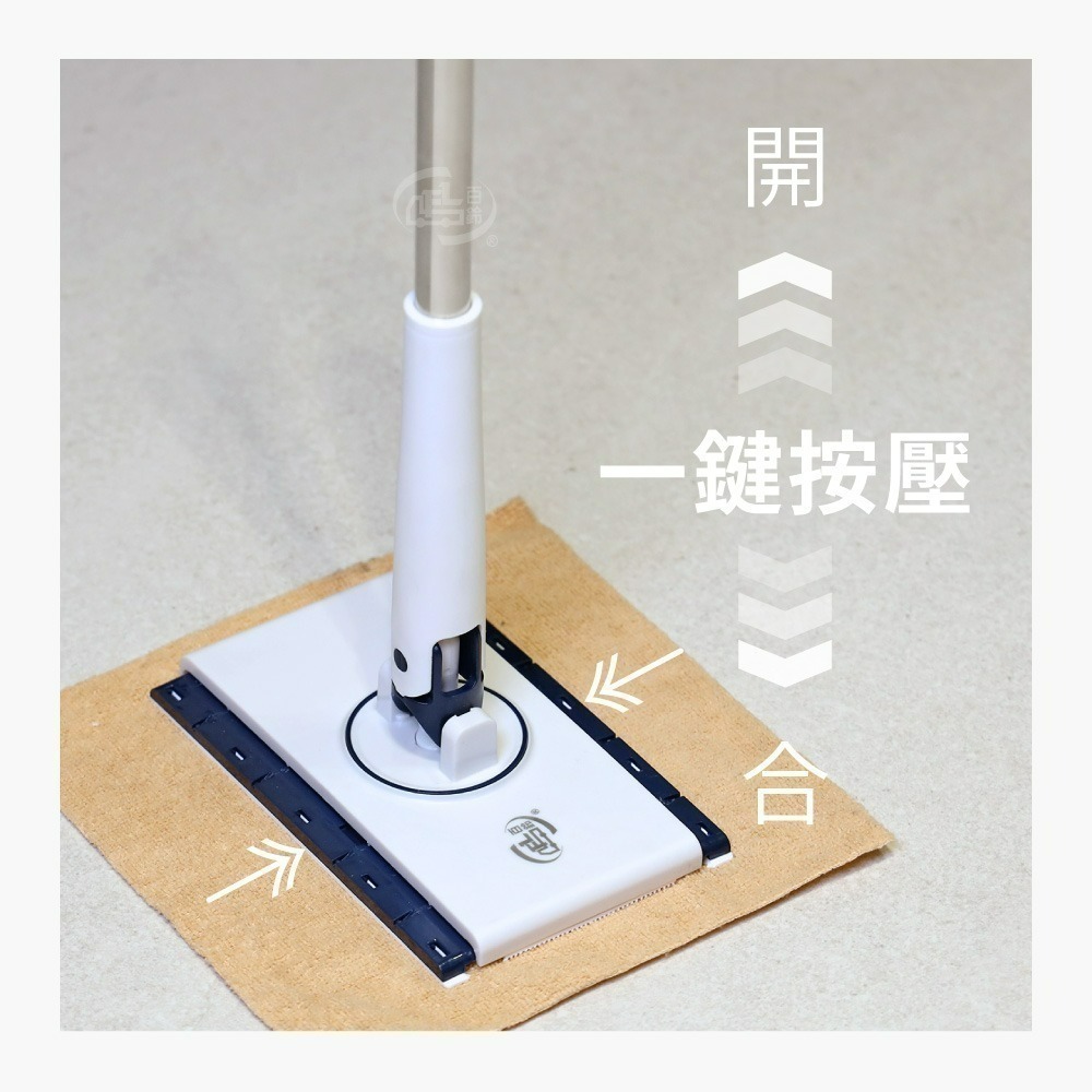 【百鈴】髒會滅不沾手夾布拖把(平拖/免沾手/大板/吸水/乾濕兩用/除塵/地板清潔)-細節圖6