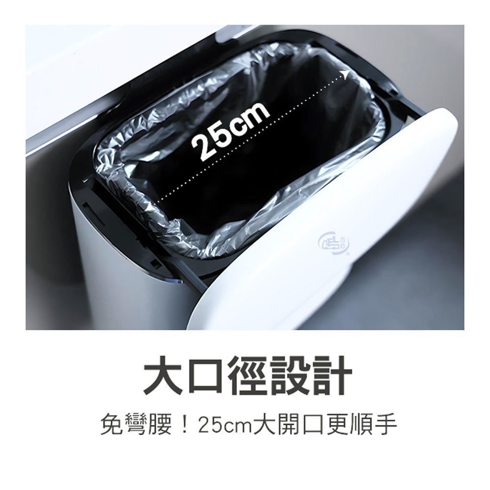 【百鈴】髒會滅不鏽鋼雙開廚餘垃圾桶5公升+活性除味包3包(雙開廚餘桶/不鏽鋼垃圾桶/廚房垃圾桶/掀蓋式垃圾)-細節圖4
