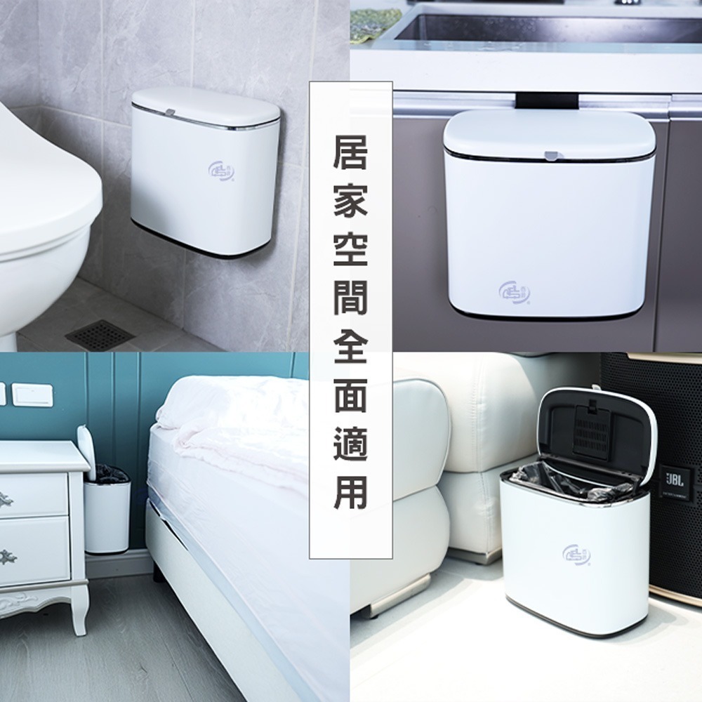 【百鈴】髒會滅不鏽鋼雙開廚餘垃圾桶5公升+活性除味包3包(雙開廚餘桶/不鏽鋼垃圾桶/廚房垃圾桶/掀蓋式垃圾)-細節圖9