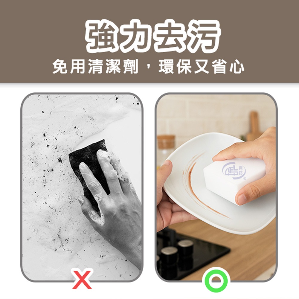 【百鈴】髒會滅魔術擦(去污棉/清潔棉/髒污擦拭棉/神奇去污棉/魔術擦拭棉/科技海綿)-細節圖2