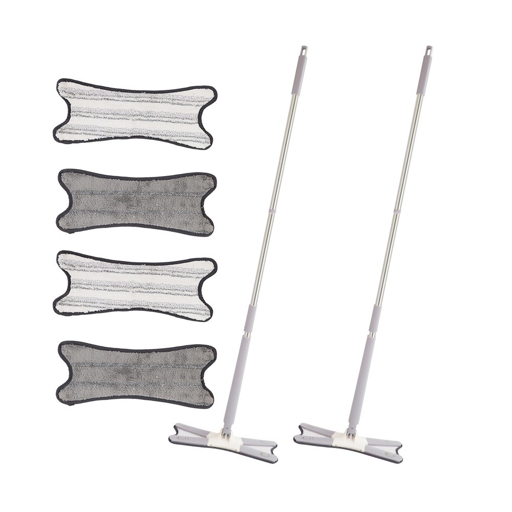 【百鈴】易秒擰免沾手X型加大平板拖把(平拖/免沾手/大板/吸水/乾濕兩用/除塵/地板清潔)-規格圖11