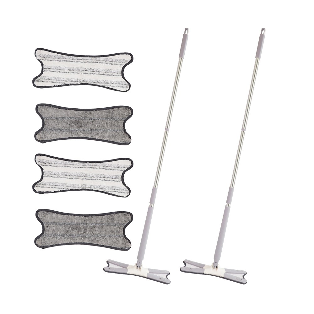 【百鈴】易秒擰免沾手X型加大平板拖把(平拖/免沾手/大板/吸水/乾濕兩用/除塵/地板清潔)-規格圖11