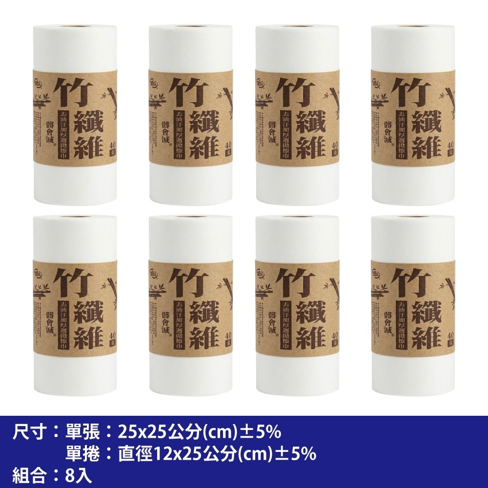 【百鈴】髒會滅竹纖維去油汙加厚週拋擦巾40張(竹纖維擦拭巾/加厚擦拭布/一次性抹布/清潔劑擦拭巾/廚房清潔紙巾)-規格圖11
