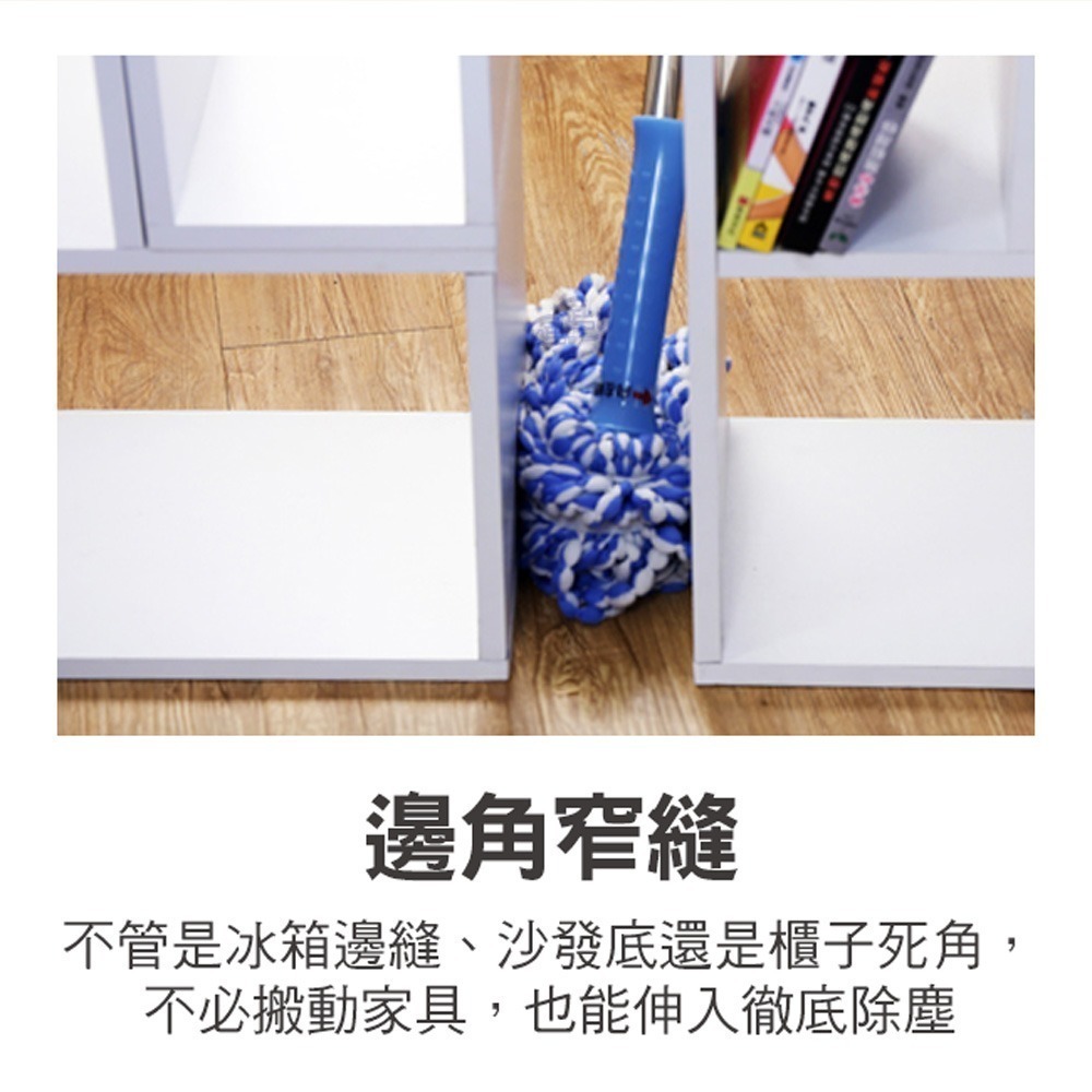 【百鈴】必卡鎖懶人拖把第三代(免沾手/省力/擰水/大布拖/地板清潔/棉條)-細節圖4