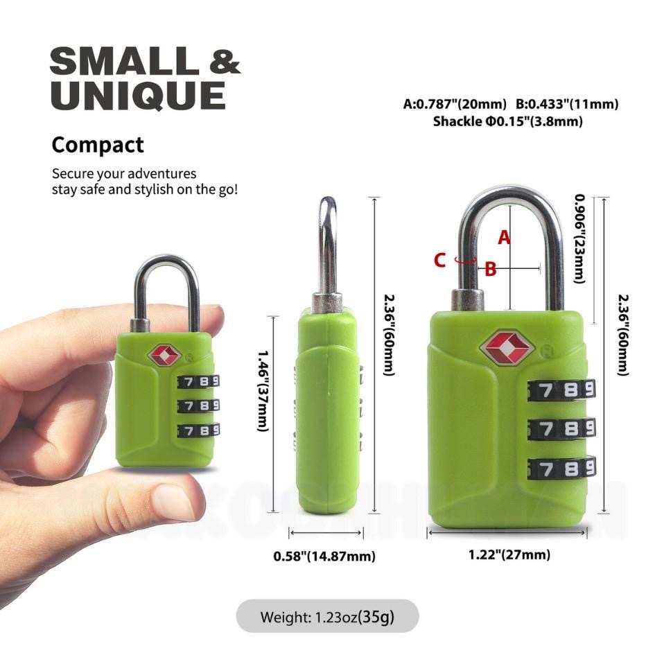 🛸極速出貨 tsa海關密碼鎖 行李專用鎖 行李包鎖 密碼鎖 tsa鎖 拉鍊鎖 海關鎖 行李箱鎖 健身房鎖 行李鎖 防盜鎖-細節圖6