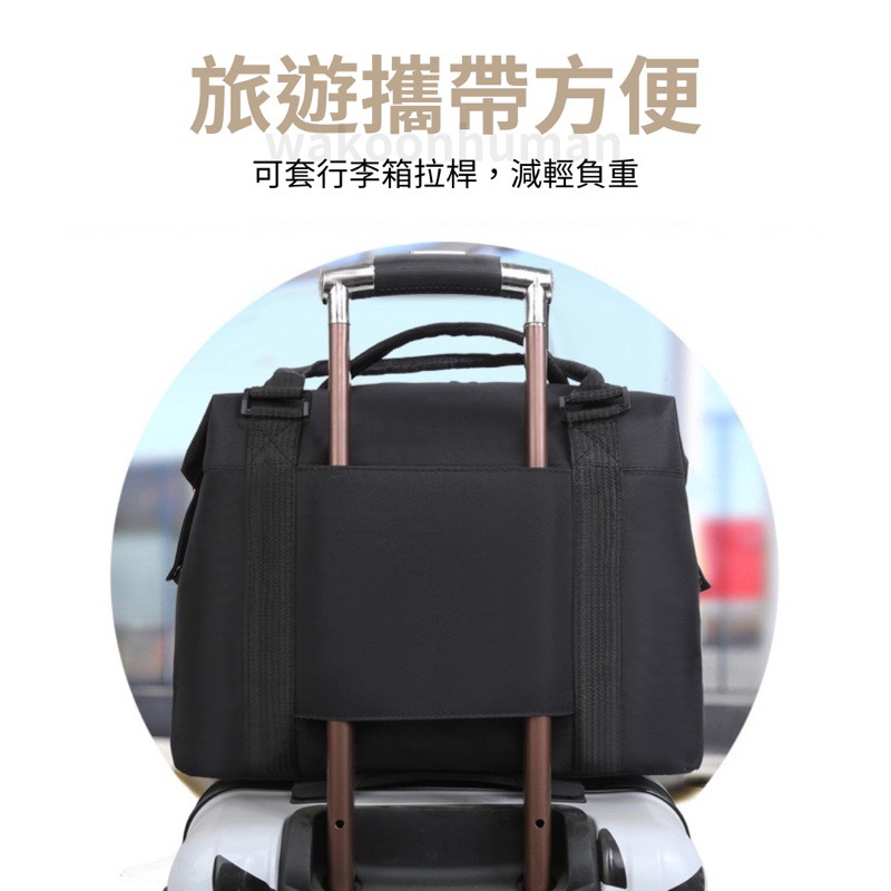 台灣現貨 贈送防水衣物袋 輕量旅遊運動包 旅行包 牛津布輕行李包 收納包 運動包 肩背包 登機袋 單肩包 帆布包-細節圖3