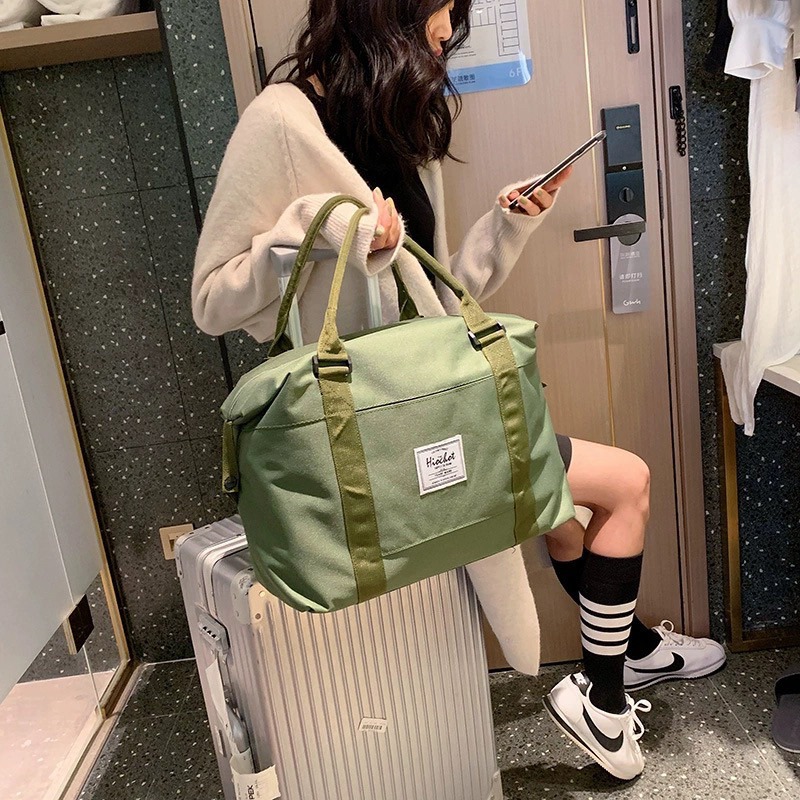 台灣現貨 贈送防水衣物袋 輕量旅遊運動包 旅行包 牛津布輕行李包 收納包 運動包 肩背包 登機袋 單肩包 帆布包-細節圖4