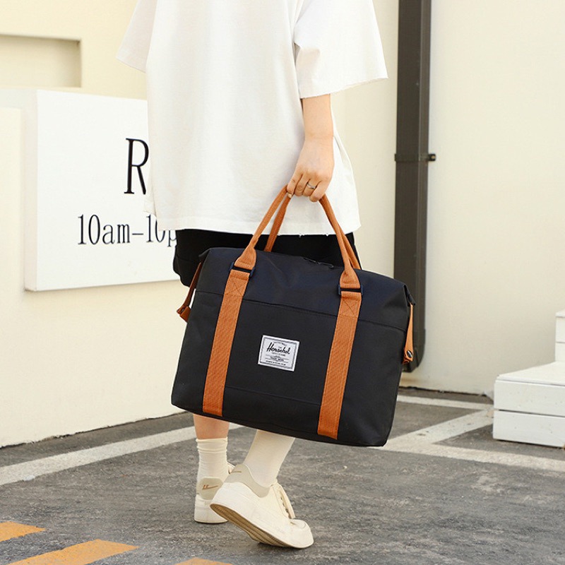 台灣現貨 贈送防水衣物袋 輕量旅遊運動包 旅行包 牛津布輕行李包 收納包 運動包 肩背包 登機袋 單肩包 帆布包-細節圖6