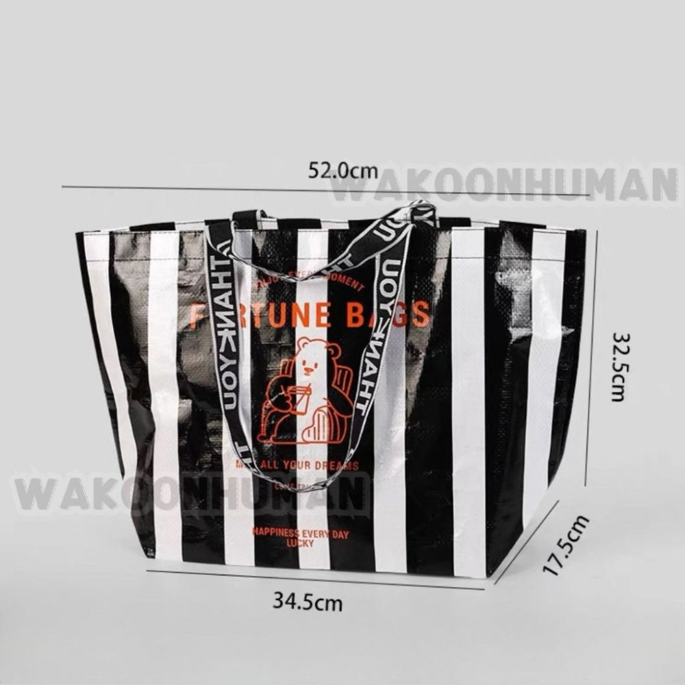 新品現貨 動物合集防水購物袋 手提單肩袋 尼龍袋 宜家 購物袋 環保袋 防水購物袋 編織袋 袋 手提袋-細節圖7