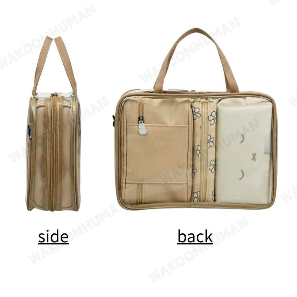 台灣現貨 Miffy米菲兔 旅行四件套 防水手提化妝包 PVC透明包 防水包 拉鍊游泳包 手提化妝包 透明防水包 痛包-細節圖2