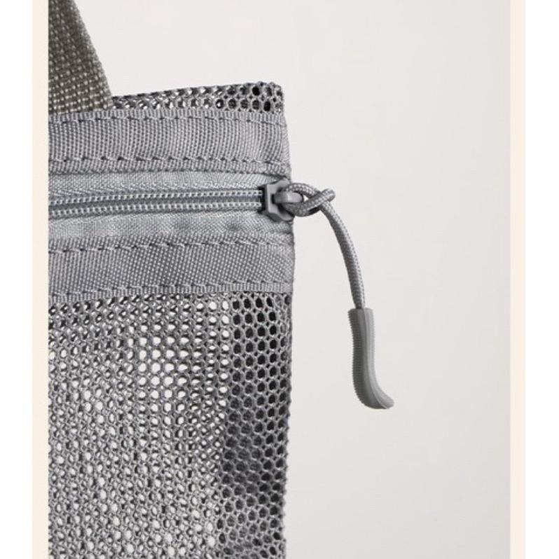 台灣現貨 日本FaSoLa 手提小網袋 布面網紗提袋 網眼提袋 網狀提袋 手提袋 小袋子 便當袋 洗漱袋 提袋 小袋子-細節圖6