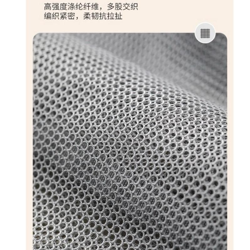 台灣現貨 日本FaSoLa 手提小網袋 布面網紗提袋 網眼提袋 網狀提袋 手提袋 小袋子 便當袋 洗漱袋 提袋 小袋子-細節圖7