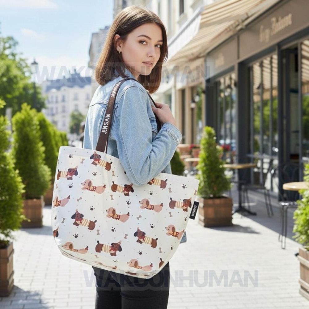 台灣現貨 防水購物袋 沙灘袋 大容量環保袋 尼龍袋 編織袋 環保購物袋 手提袋 側背包 袋 便當袋-細節圖8