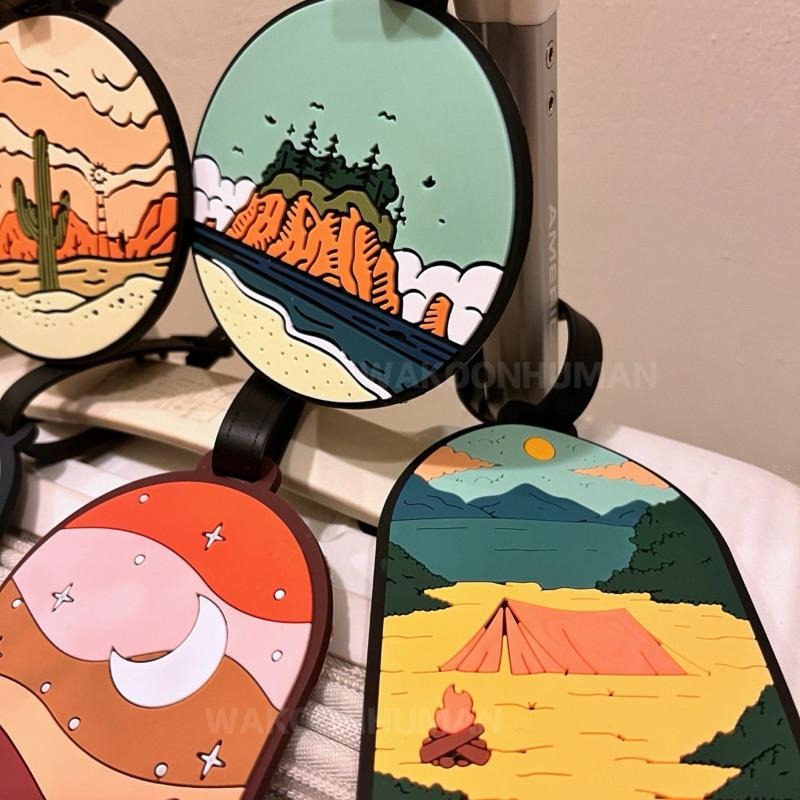 台灣現貨 峽谷露營行李吊牌 峽谷行李吊牌 飄帶 行李吊牌 登機牌 識別證 吊飾 行李掛牌 行李箱吊牌 掛牌-細節圖3