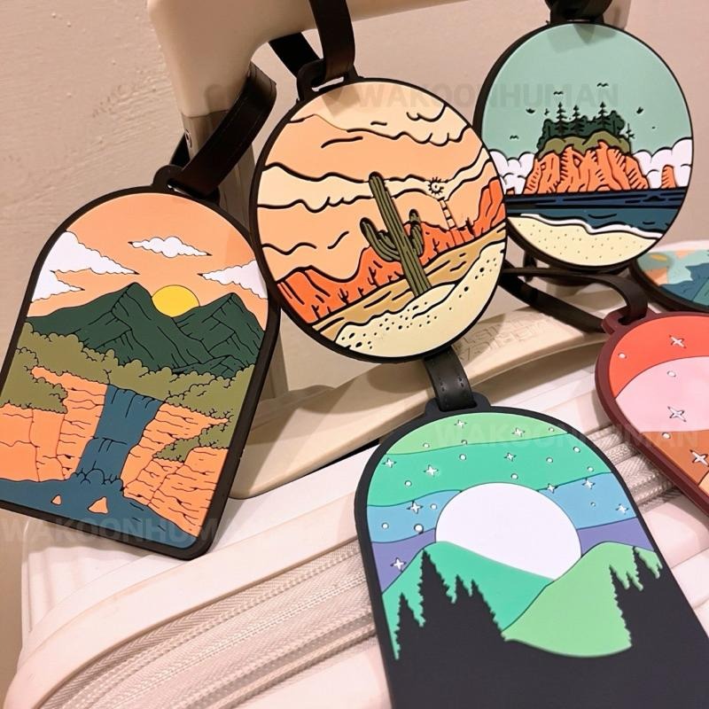 台灣現貨 峽谷露營行李吊牌 峽谷行李吊牌 飄帶 行李吊牌 登機牌 識別證 吊飾 行李掛牌 行李箱吊牌 掛牌-細節圖5