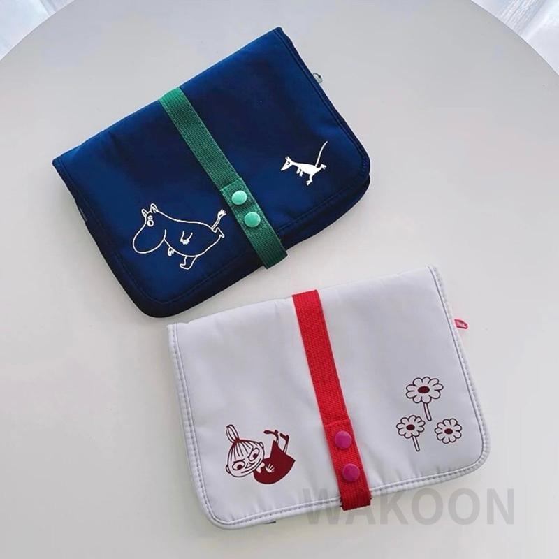 台灣現貨 嚕嚕米 MOOMIN可懸掛旅行收納包 洗漱 掛袋 卡通化妝包 收納袋 嚕嚕米收納袋 盥洗包 旅行收納包 旅行-細節圖3