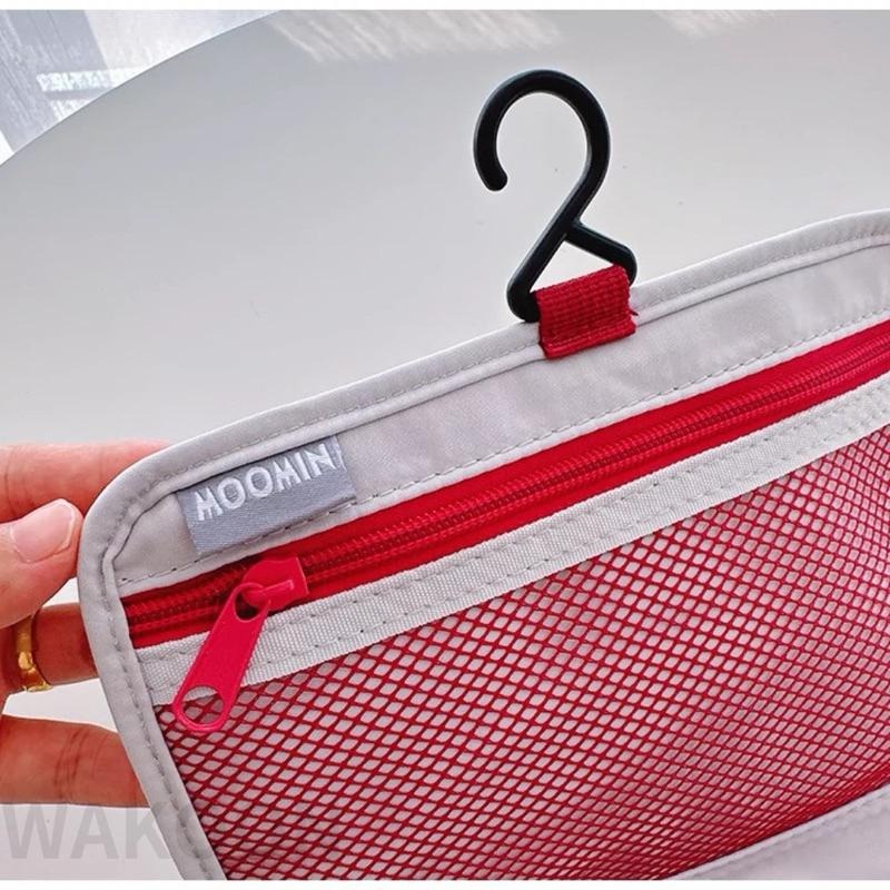 台灣現貨 嚕嚕米 MOOMIN可懸掛旅行收納包 洗漱 掛袋 卡通化妝包 收納袋 嚕嚕米收納袋 盥洗包 旅行收納包 旅行-細節圖5