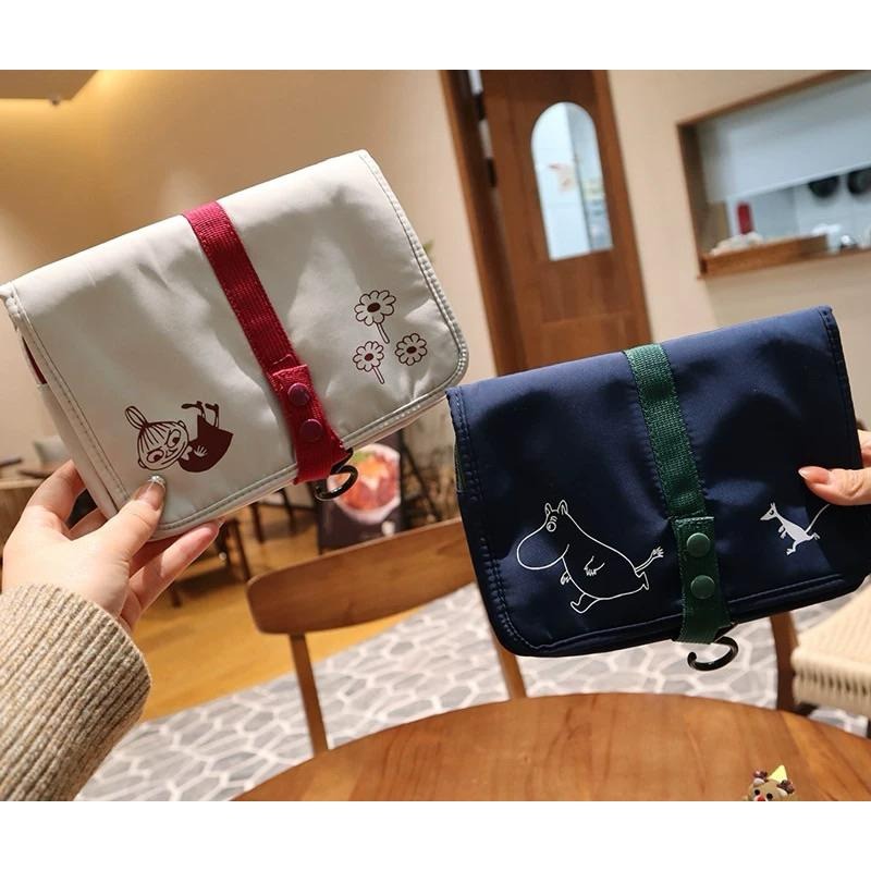 台灣現貨 嚕嚕米 MOOMIN可懸掛旅行收納包 洗漱 掛袋 卡通化妝包 收納袋 嚕嚕米收納袋 盥洗包 旅行收納包 旅行-細節圖9