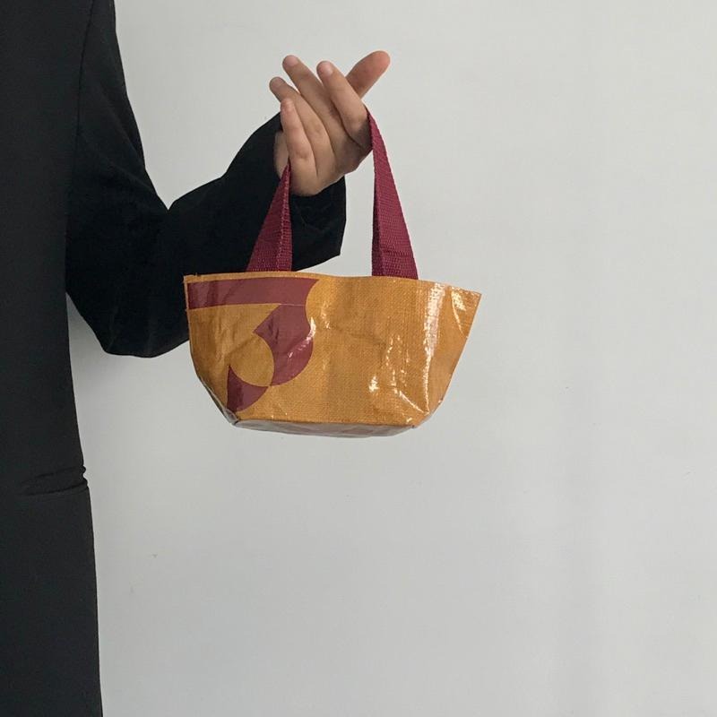 🛸台灣現貨🔥 豹老闆 焦糖棕編織袋 防水環保袋 肩背袋 環保袋 購物袋 學生 補習袋 編織袋 大袋子 托特包-細節圖8