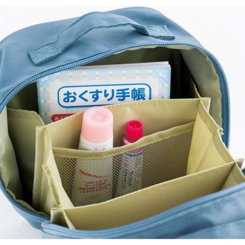 台灣現貨 日本米飛兔多隔層化妝包 手提收納包 化妝包 藥包 口紅包 洗漱包 急救包 收納包 衛生棉包 米飛兔 小包-細節圖5