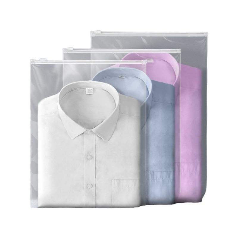 台灣現貨 透明拉鍊袋 衣物袋 透明包裝袋 防塵袋 拉鏈袋 磨砂拉鏈袋 夾鍊袋 夾鏈袋 旅行衣物袋-細節圖2