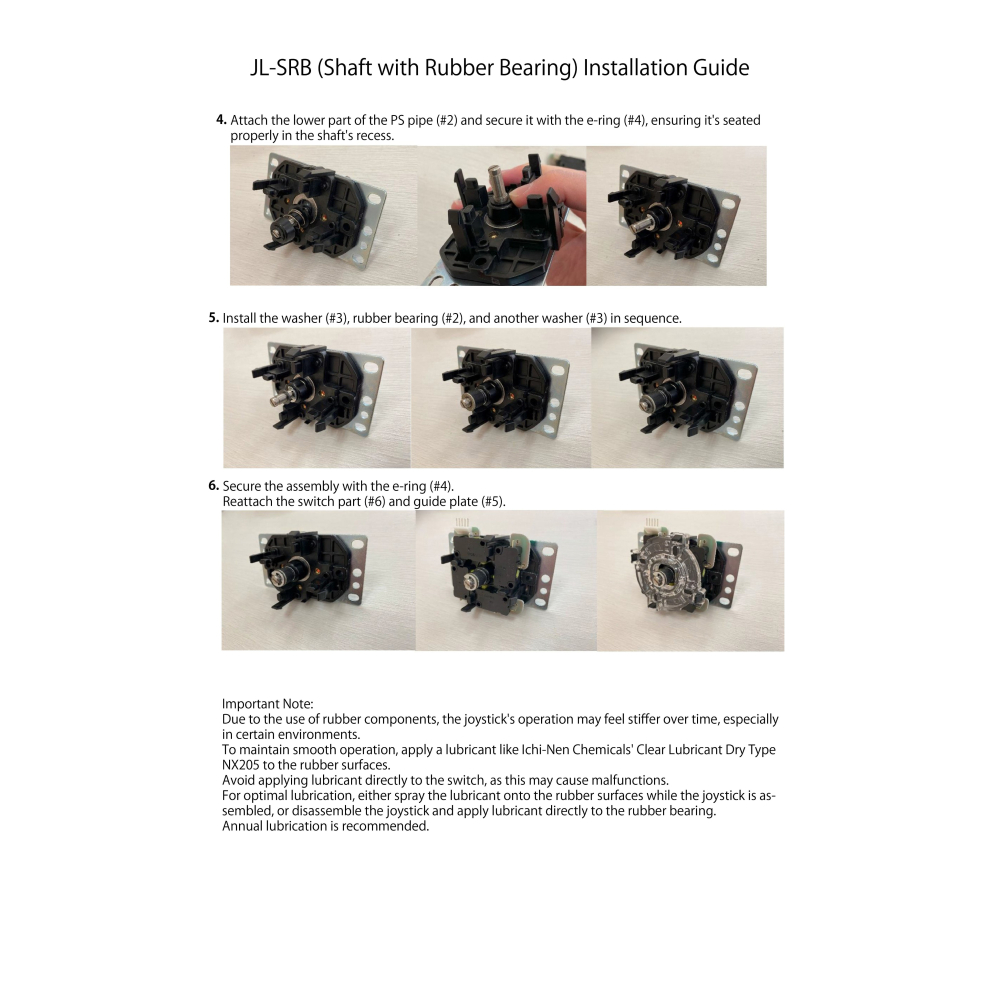 【凱迪特嚴選】🕹️ JL-SRB 橡膠軸承搖桿軸桿套件｜降噪升級・滑順手感・Sanwa JL搖桿專用-細節圖3