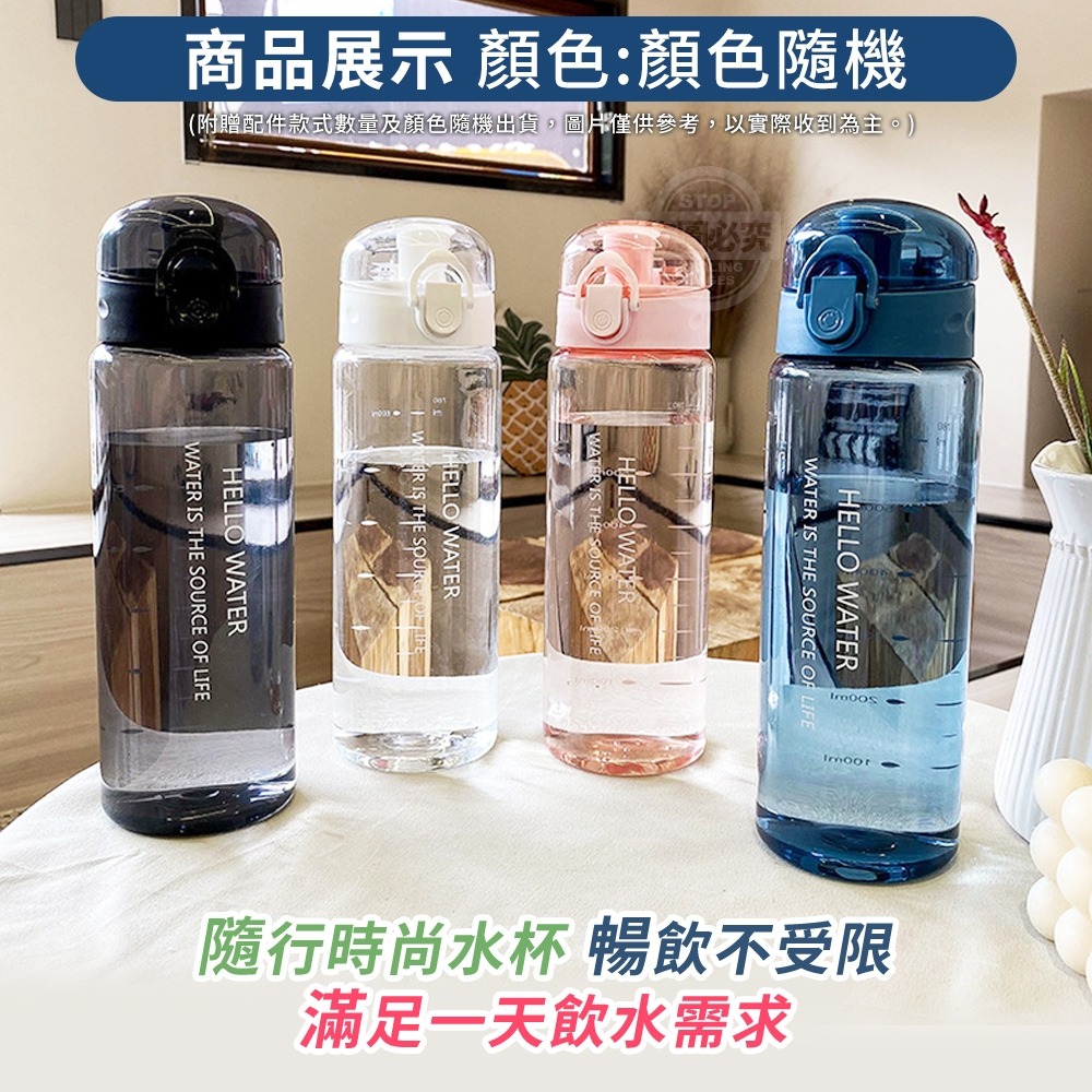 時尚彈蓋刻度運動直飲水壺-細節圖4