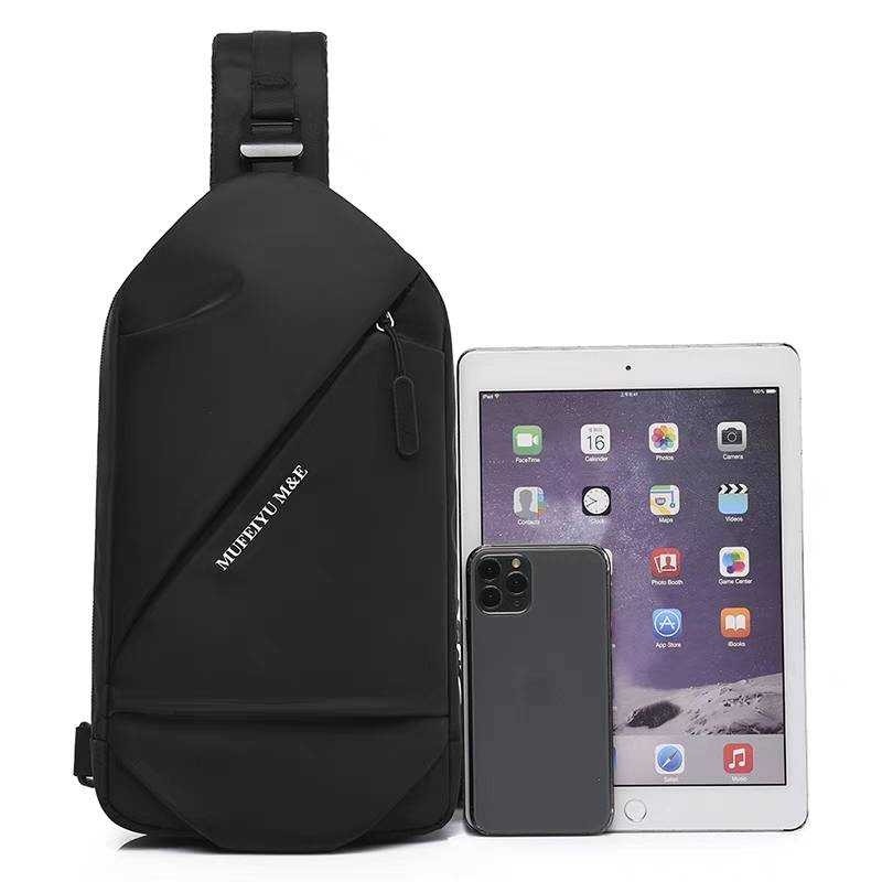 防潑水胸包機能側背包-細節圖3