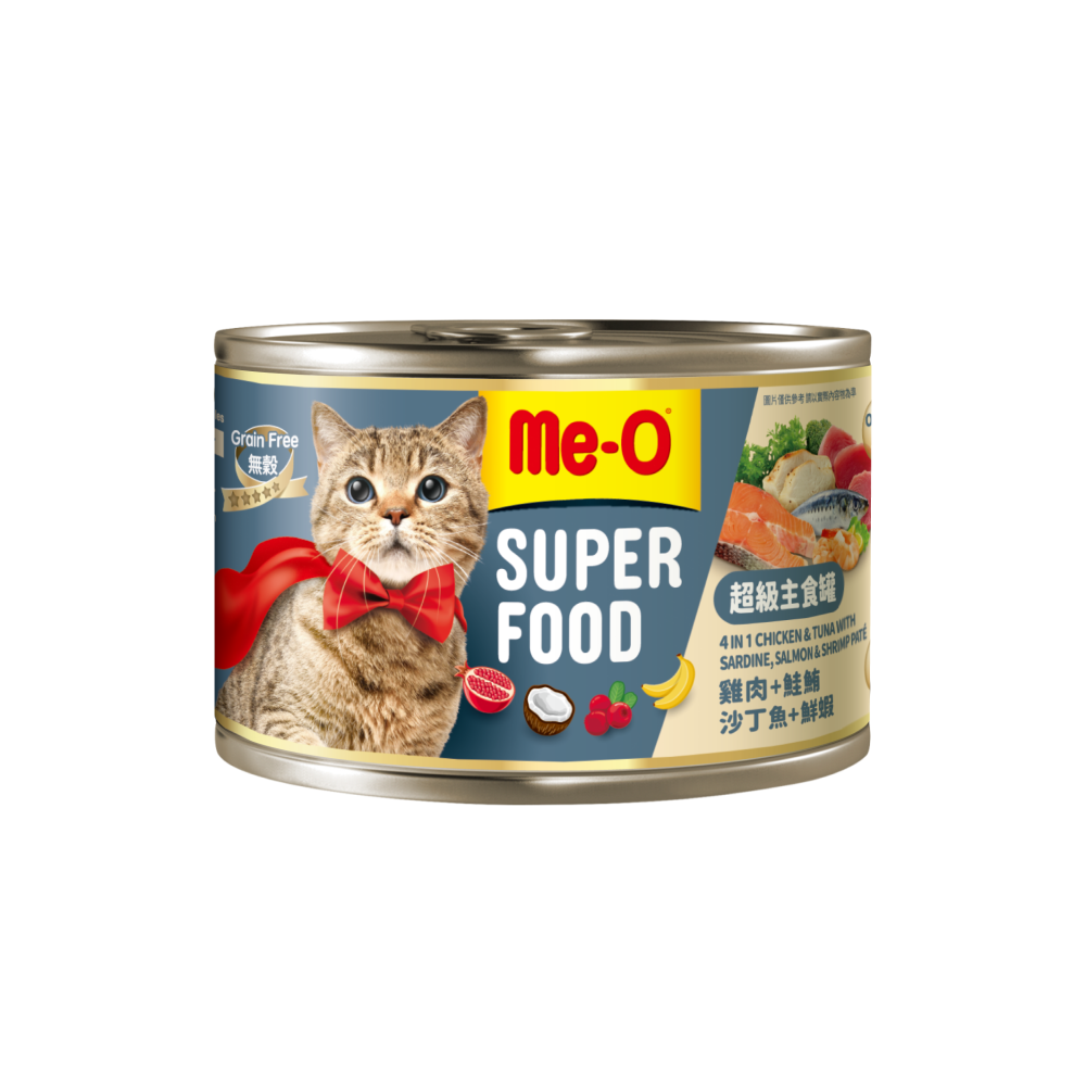 【宅配/超取賣場】Me-O 咪歐 超級貓咪主食罐170G x 8罐 (貓罐/貓主食罐/成貓)-細節圖2