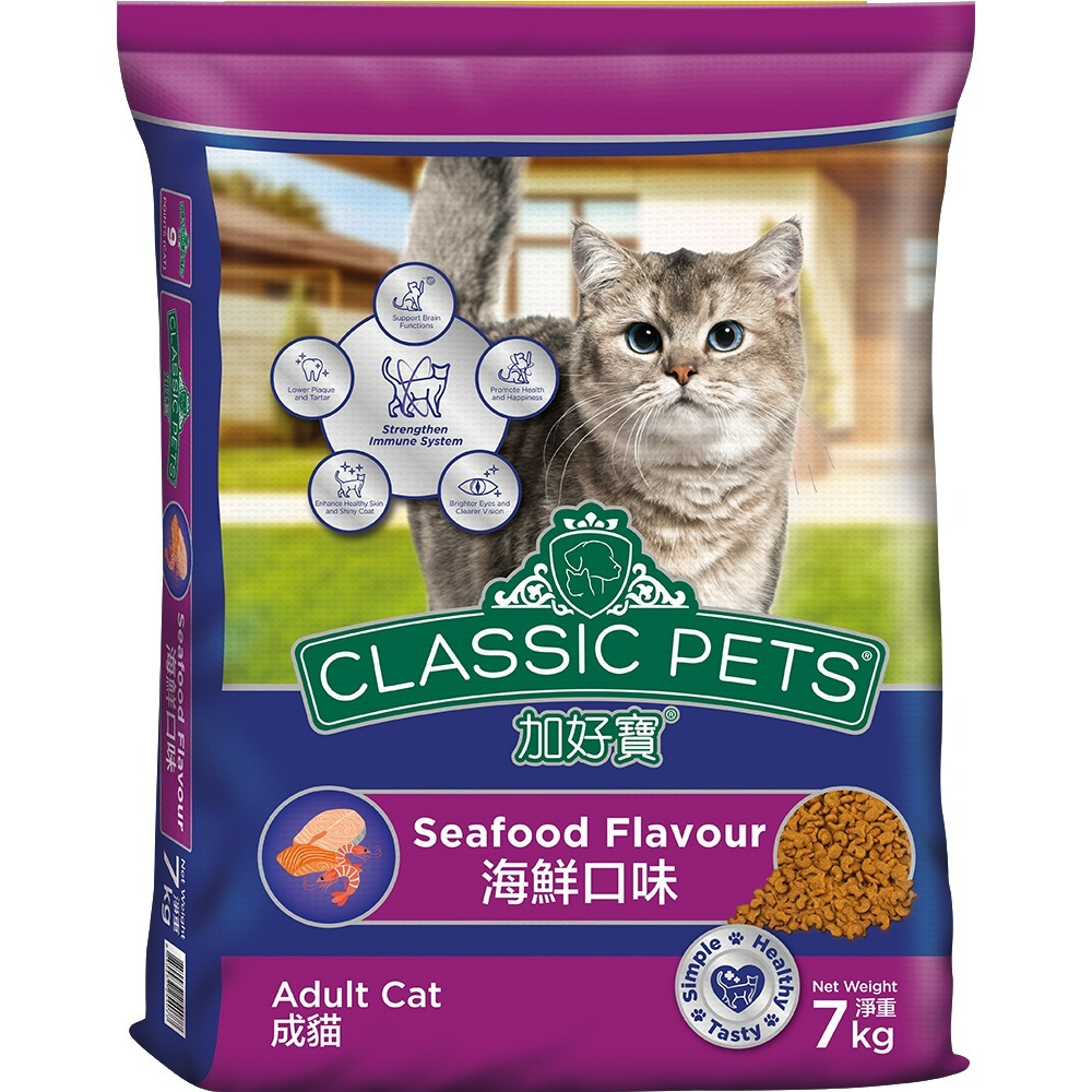 【宅配賣場】加好寶 貓乾糧 7KG x 2包 貓飼料/成貓 (口味可選)-規格圖1