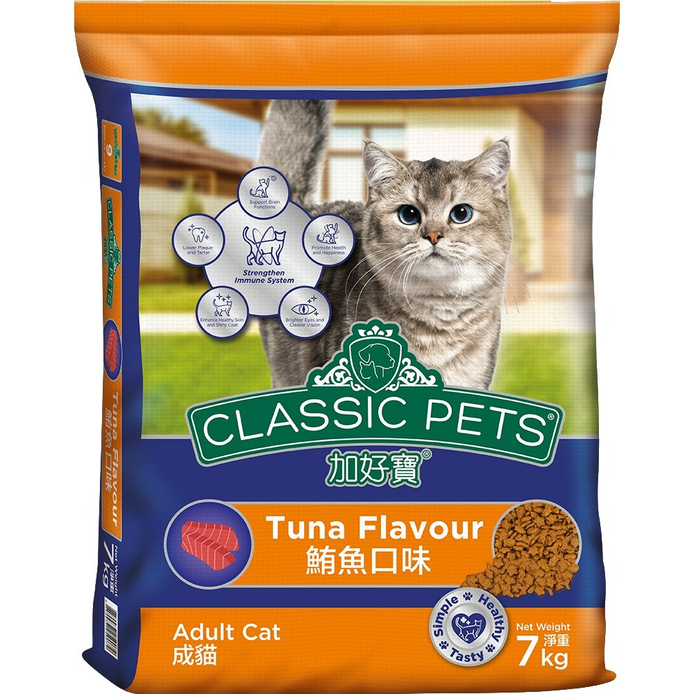 【宅配賣場】加好寶 貓乾糧 7KG x 2包 貓飼料/成貓 (口味可選)-規格圖1