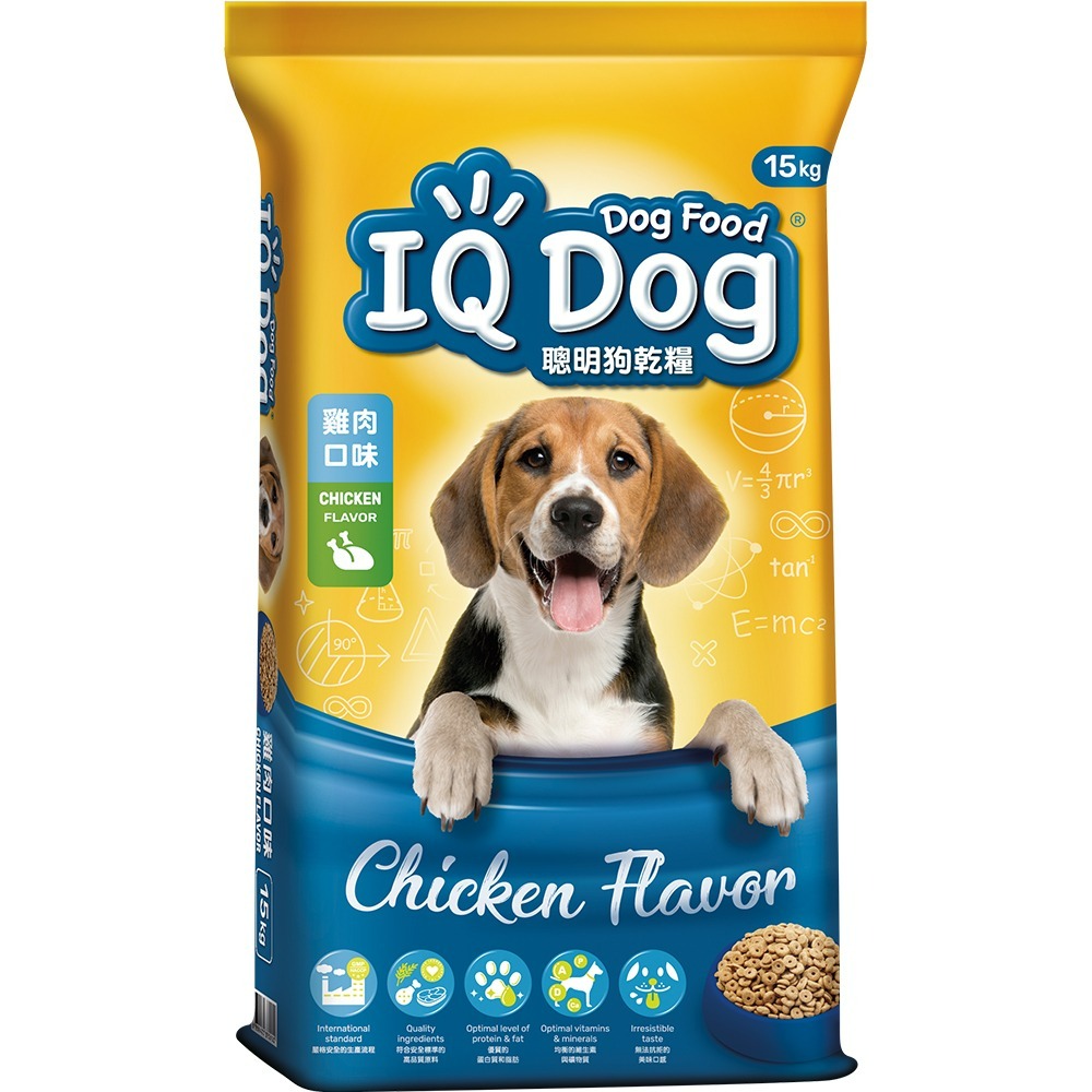 【宅配賣場】IQ DOG 聰明狗乾糧 13.5-15KG x 2包 (狗飼料/成犬)-細節圖2