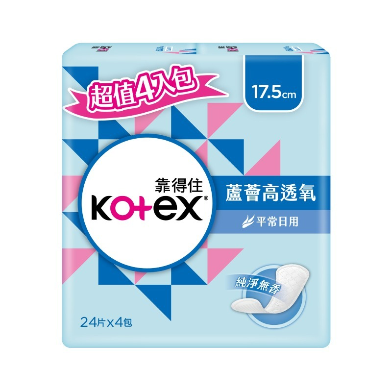 【宅配賣場】靠得住 蘆薈高透氧護墊 24包/組(沐浴香氛/純淨無香款式可選)-規格圖1