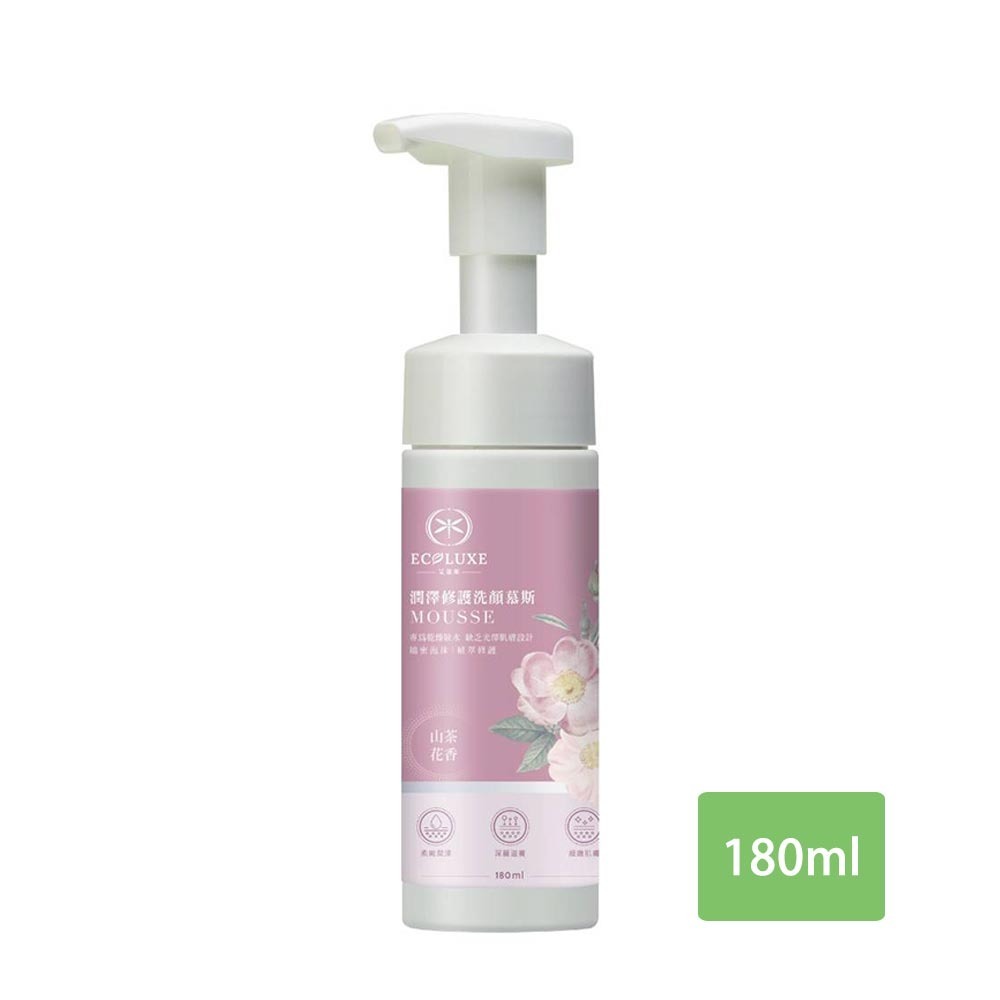 【超取/宅配賣場】ECOLUXE 艾蔻斯 洗顏慕斯180ml/瓶-細節圖2