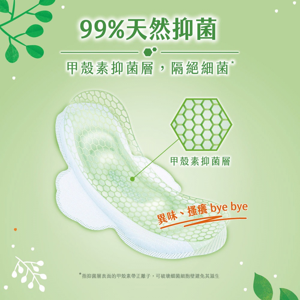 【宅配/超取賣場】靠得住 草本抑菌衛生棉日用量少 19cm 13片3包/串 (包裝隨機出貨)-細節圖3