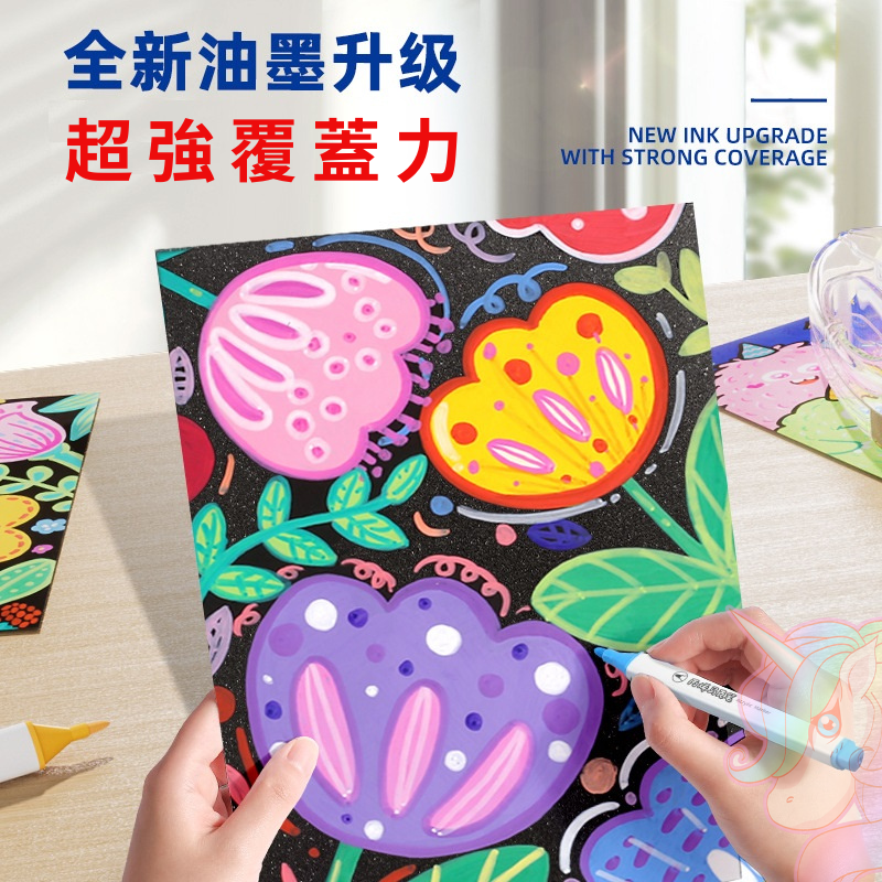 【小布的雜貨】丙烯馬克筆 塗鴉筆 彩色筆 水性馬克筆 麥克筆 萬物彩繪馬克筆 丙烯筆 繪畫筆 手帳筆-細節圖2