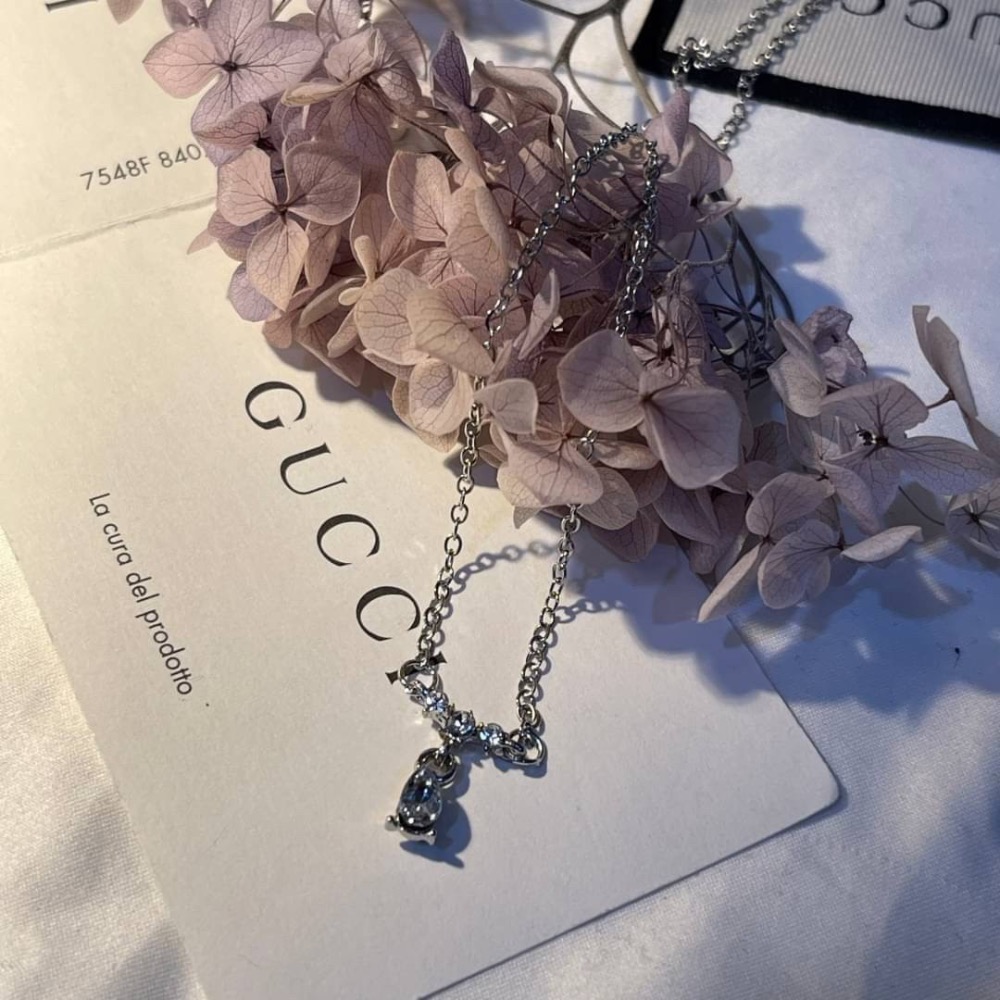 日韓鑽石水滴項鍊-細節圖4