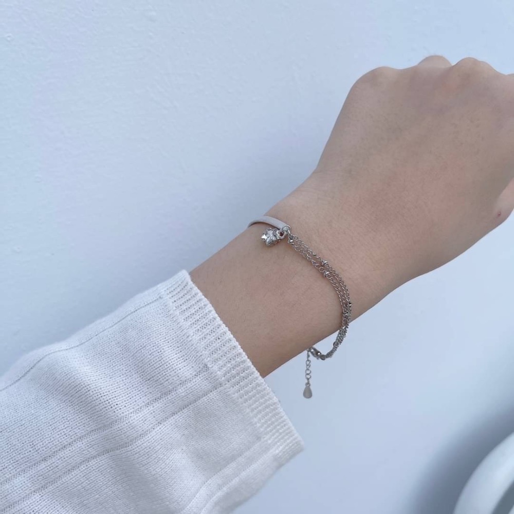 雙層拼接鏈條手鐲手鍊-細節圖5