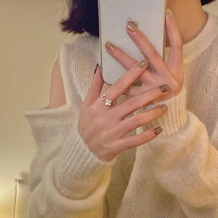 氣質精緻開口花朵戒指-細節圖2