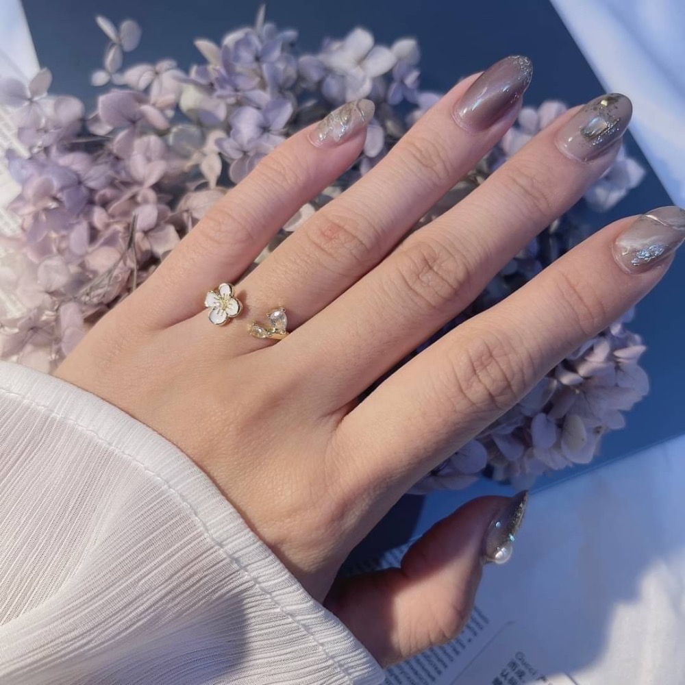 氣質精緻開口花朵戒指-細節圖7