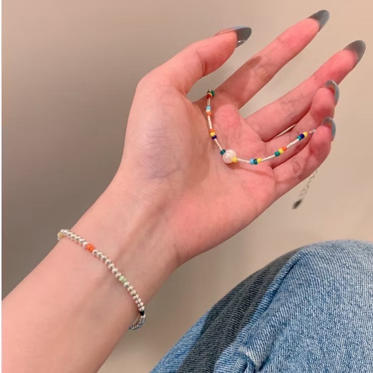 多巴胺彩色珍珠手鍊（預購）-細節圖2