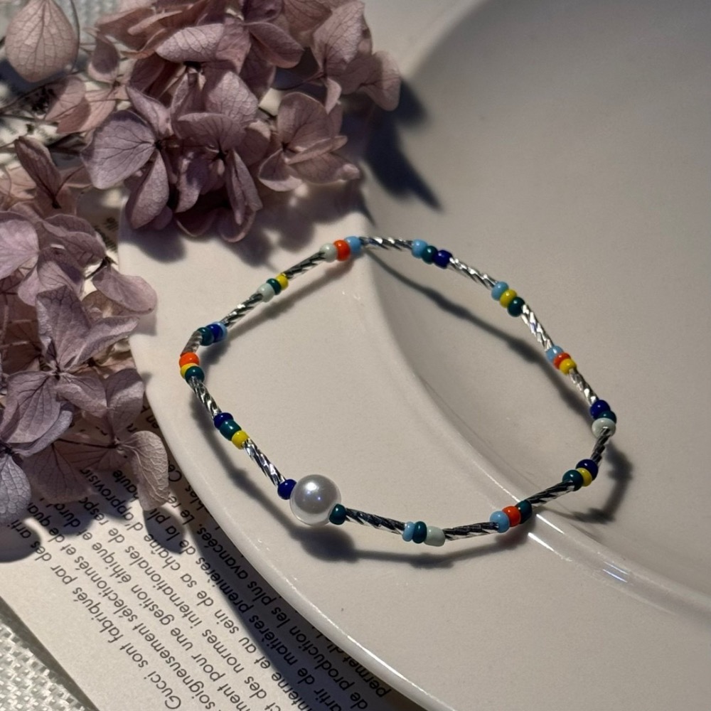 多巴胺彩色珍珠手鍊（預購）-細節圖3