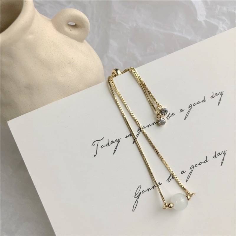 水晶貓眼石鑲鑽手鍊-細節圖2