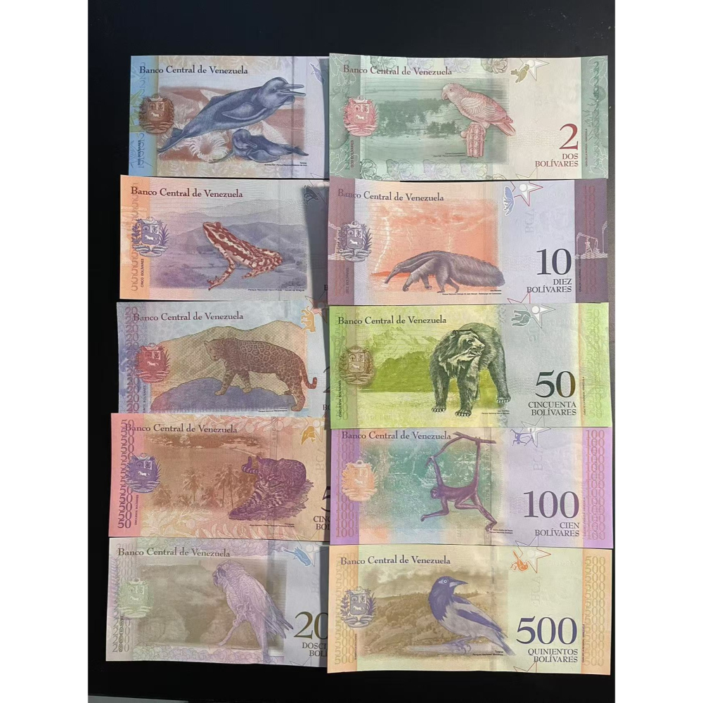 委內瑞拉 套幣 小動物貨幣 外國錢幣 南美洲錢幣 鈔票 鈔 錢幣-細節圖2