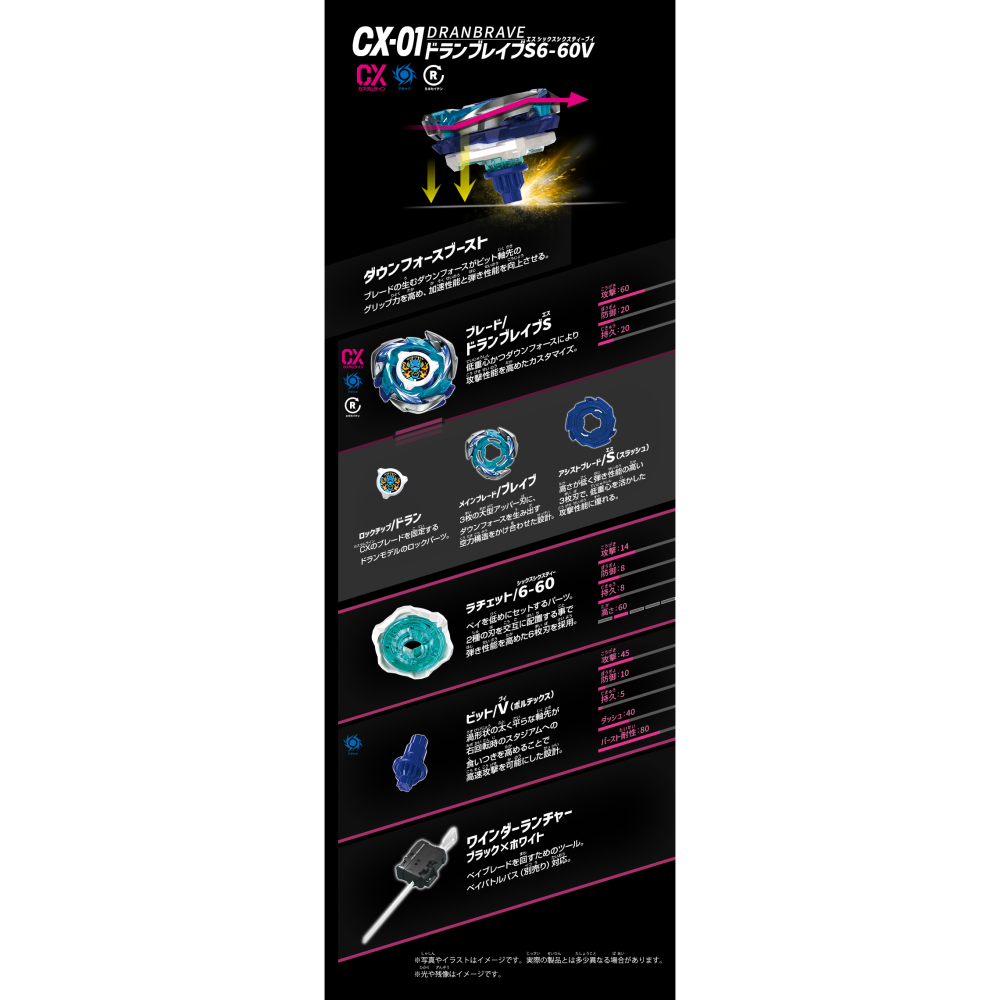日本境內版 CX-01 蒼龍勇氣 右迴旋有拉線式發射器 戰鬥陀螺 QR 抽中代寄回台-細節圖7